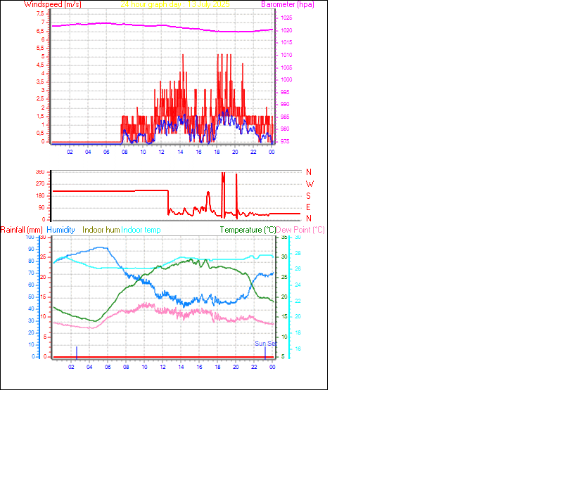 24 Hour Graph for Day 13